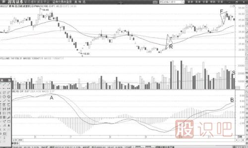 急速縮量與MACD頂背離形態(tài)（圖解）