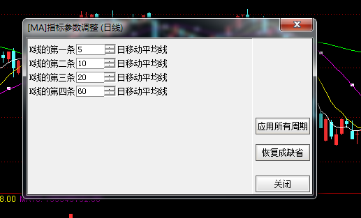 調整指標參數(shù)